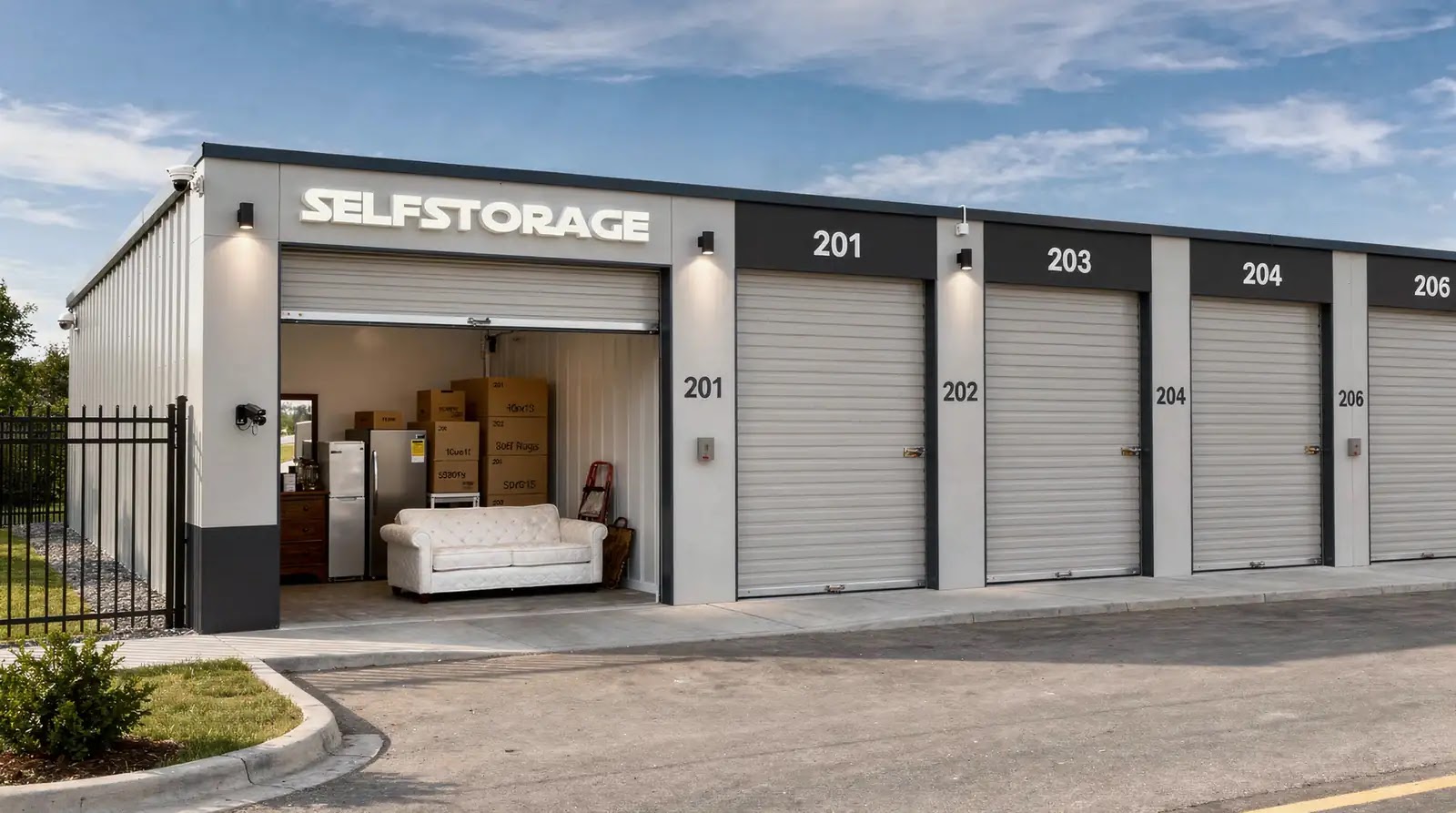 A 10x15 storage unit typically accommodates the contents of a two-bedroom apartment or home.